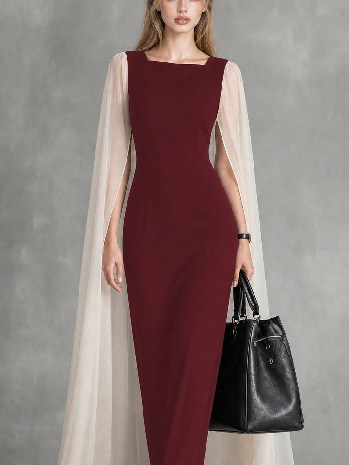 Rochie maxi SHEIN, vișiniu