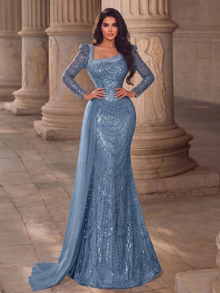 Rochie de ocazie SHEIN, albastru