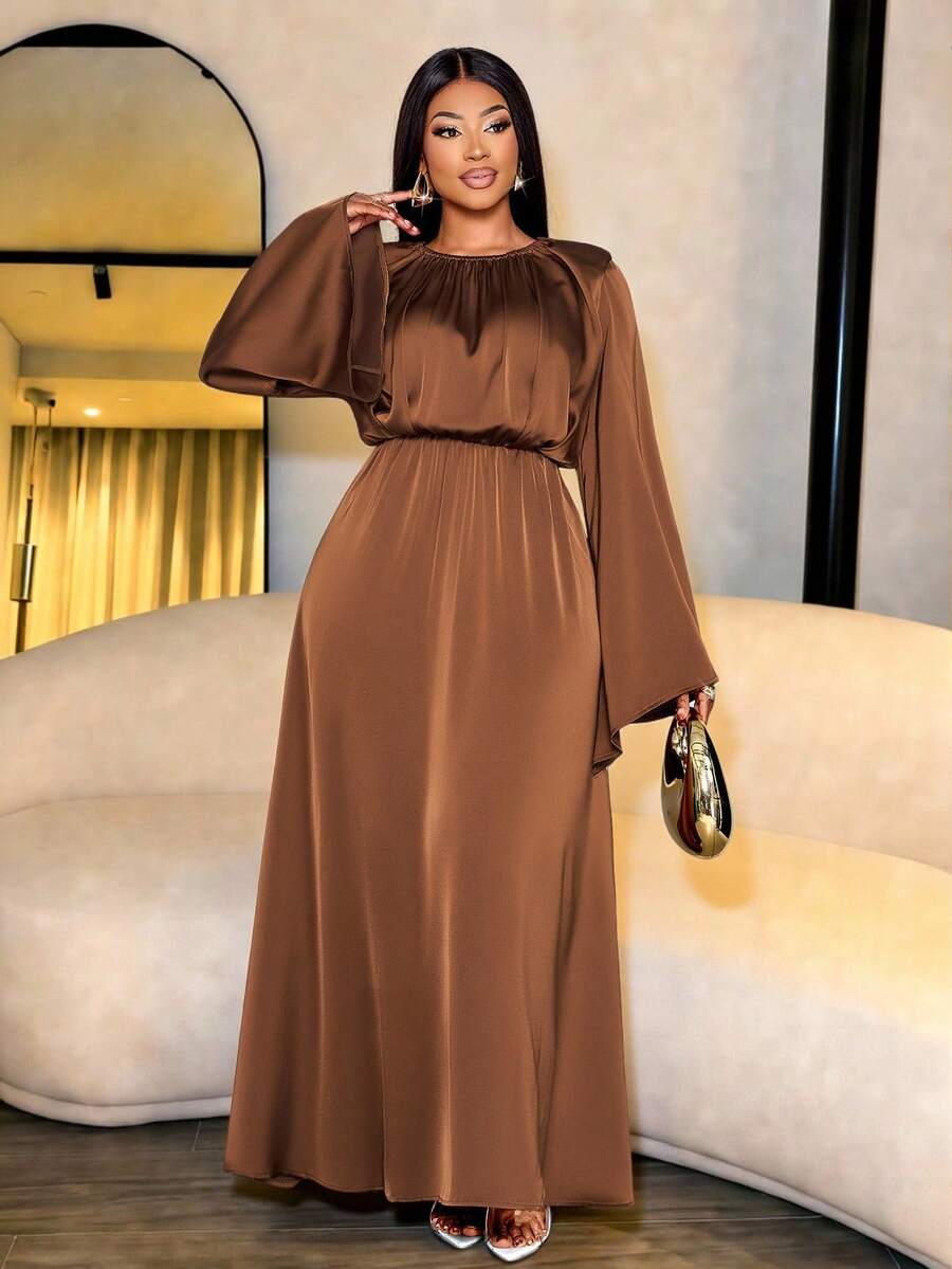 Rochie maxi SHEIN, maro