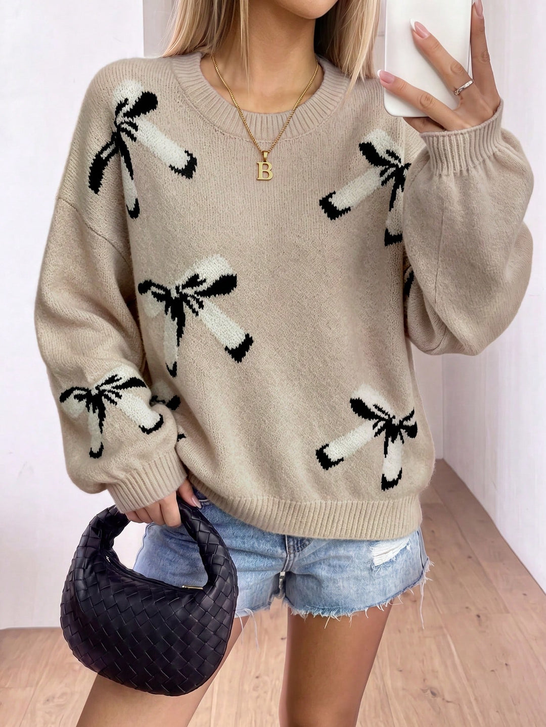 Pulover SHEIN, kaki