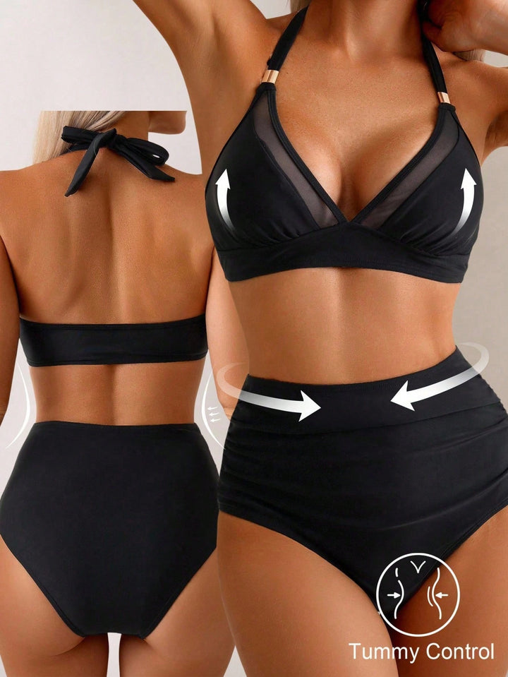Set bikini SHEIN, negru