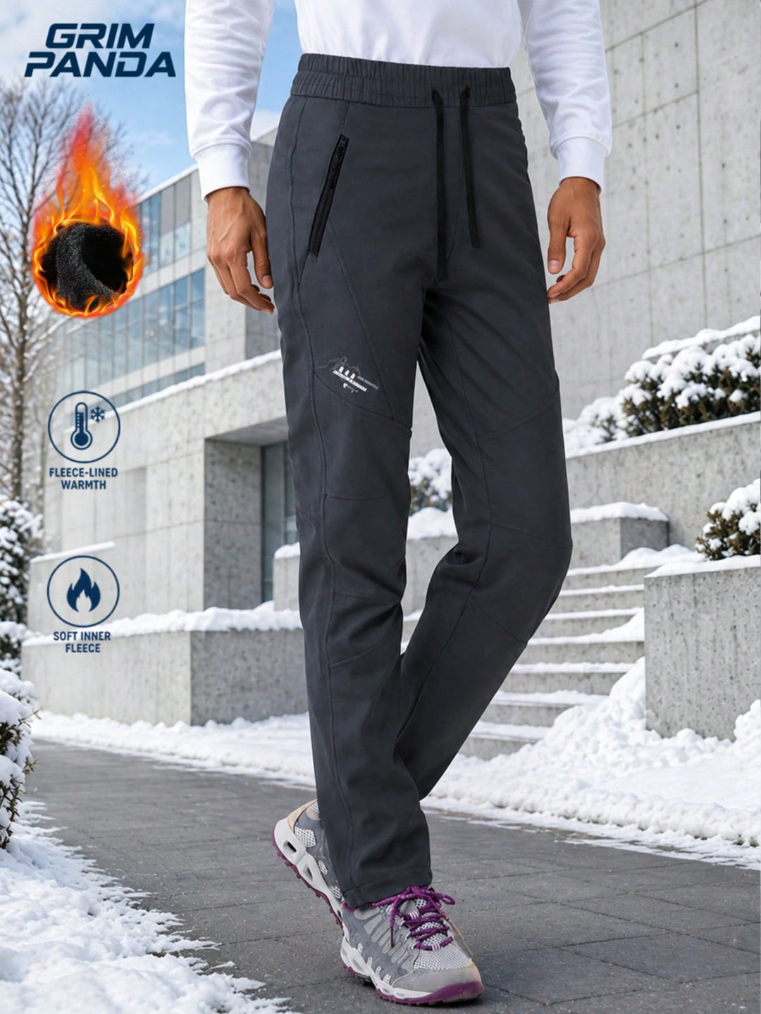 Pantaloni SHEIN, gri