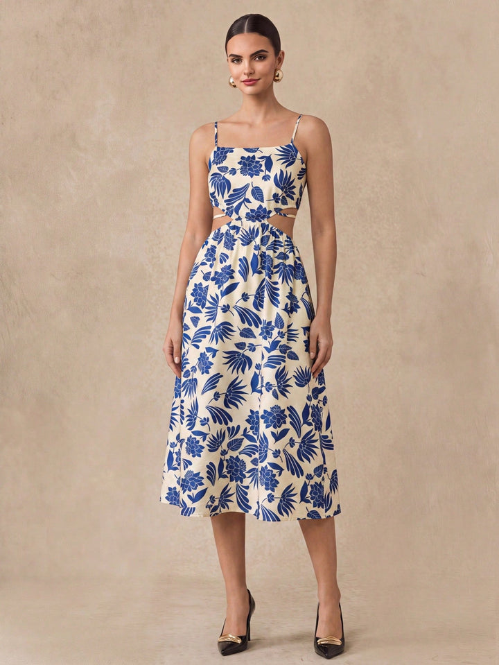 Rochie midi SHEIN, albastru
