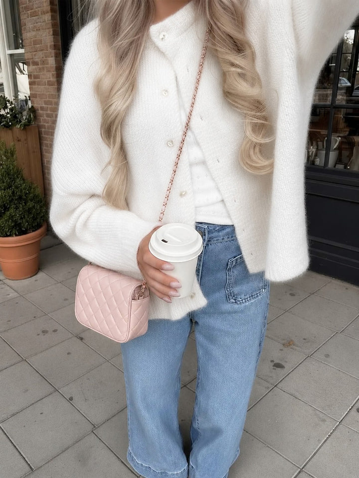 Cardigan SHEIN, alb