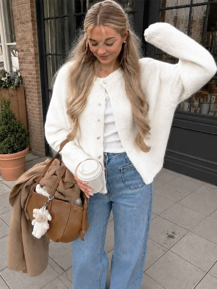 Cardigan SHEIN, alb