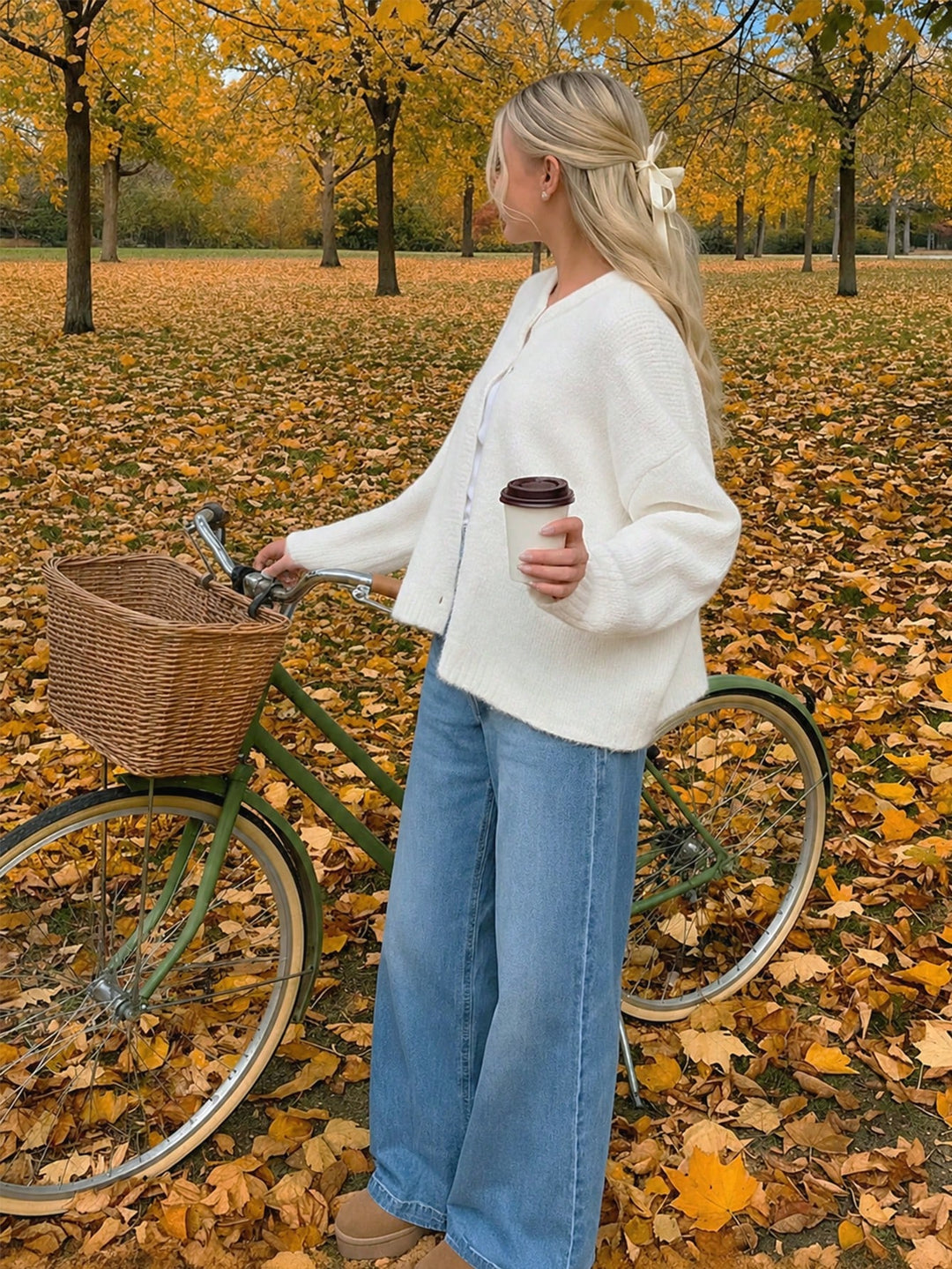 Cardigan SHEIN, alb