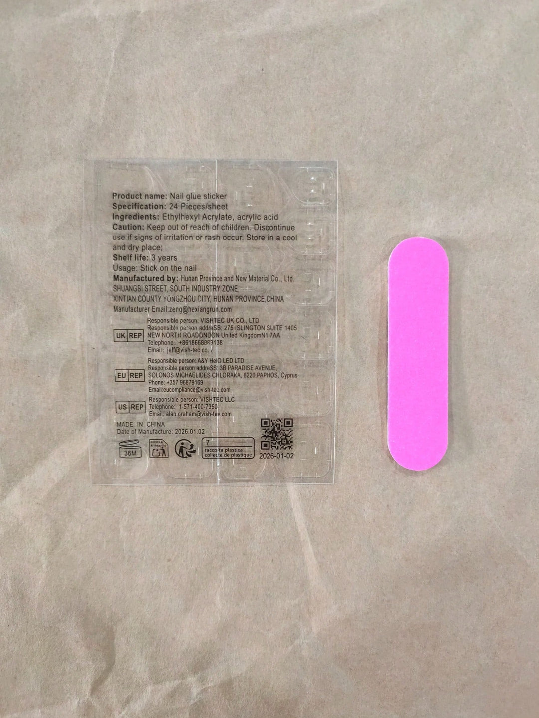 Unghii false adezive SHEIN, mix culori