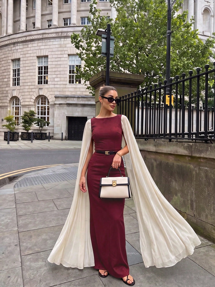 Rochie maxi SHEIN, vișiniu