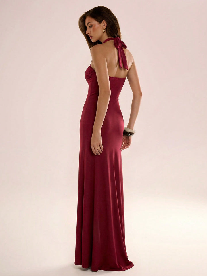 Rochie maxi SHEIN, vișiniu