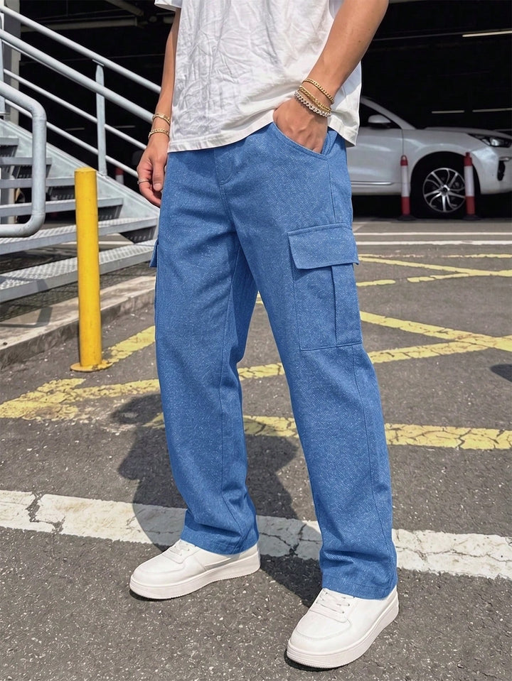 Pantaloni SHEIN, albastru