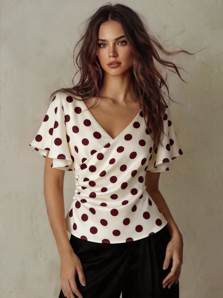 Bluza elegantă SHEIN, roșu