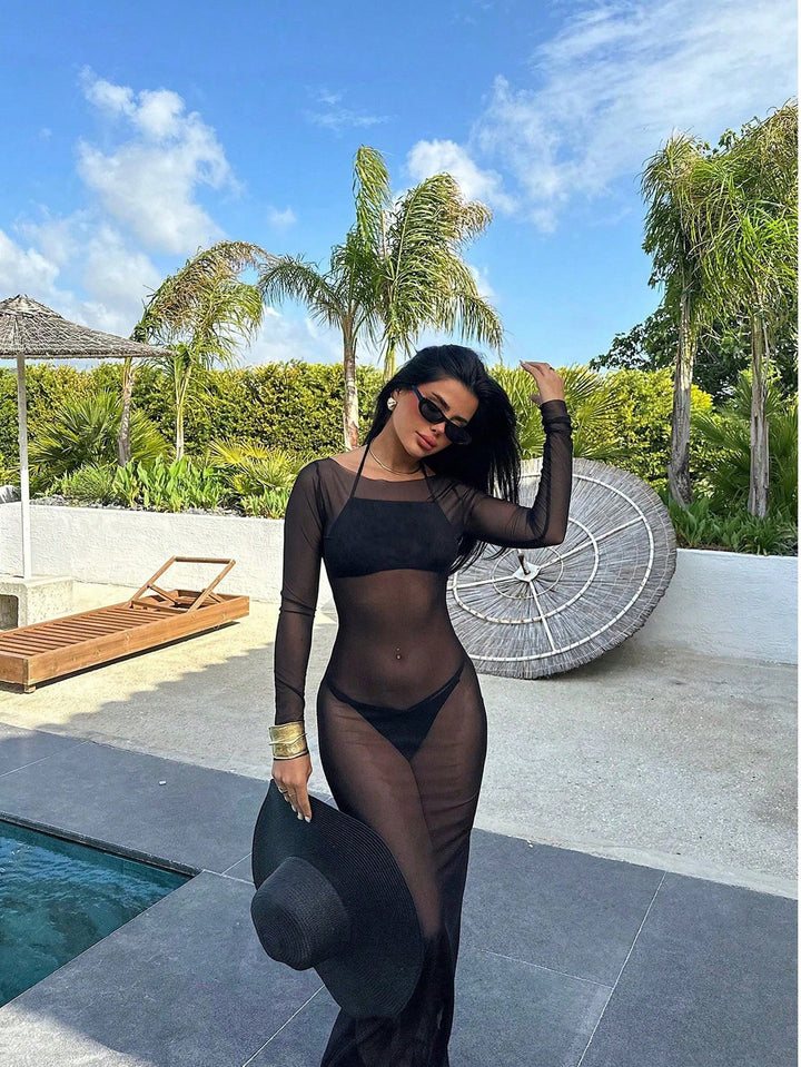 Rochie maxi SHEIN, negru