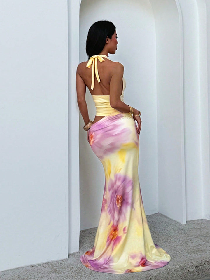 Rochie maxi SHEIN, galben