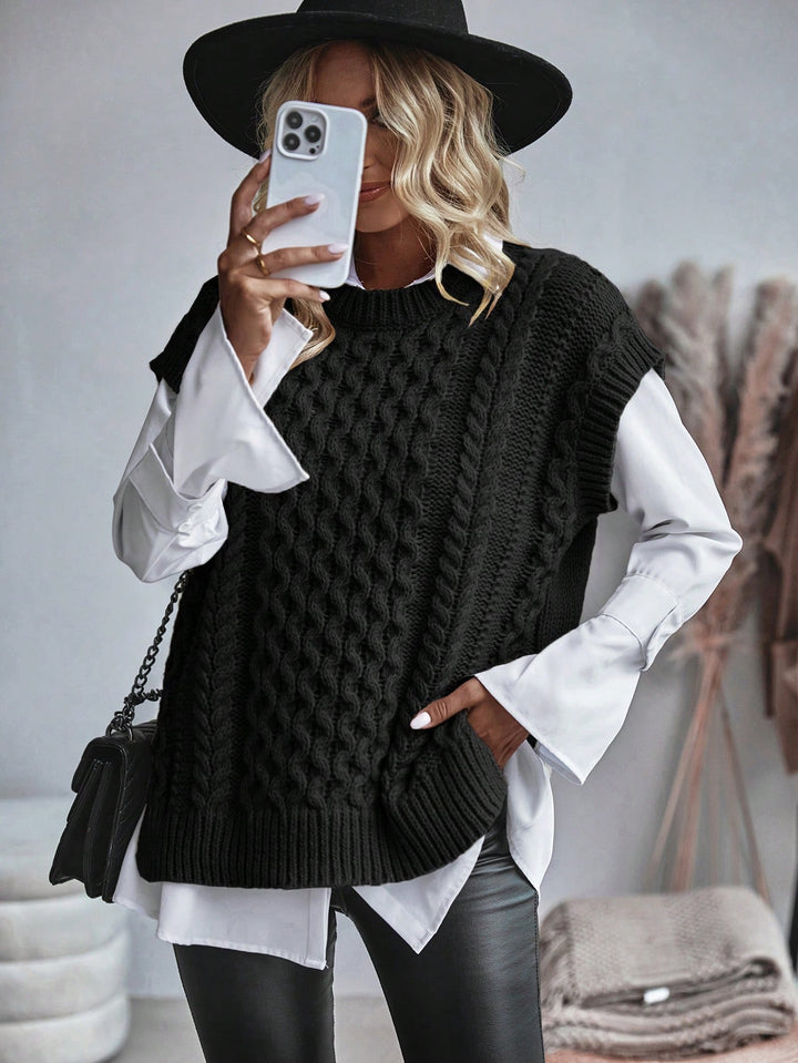 Vestă SHEIN, negru
