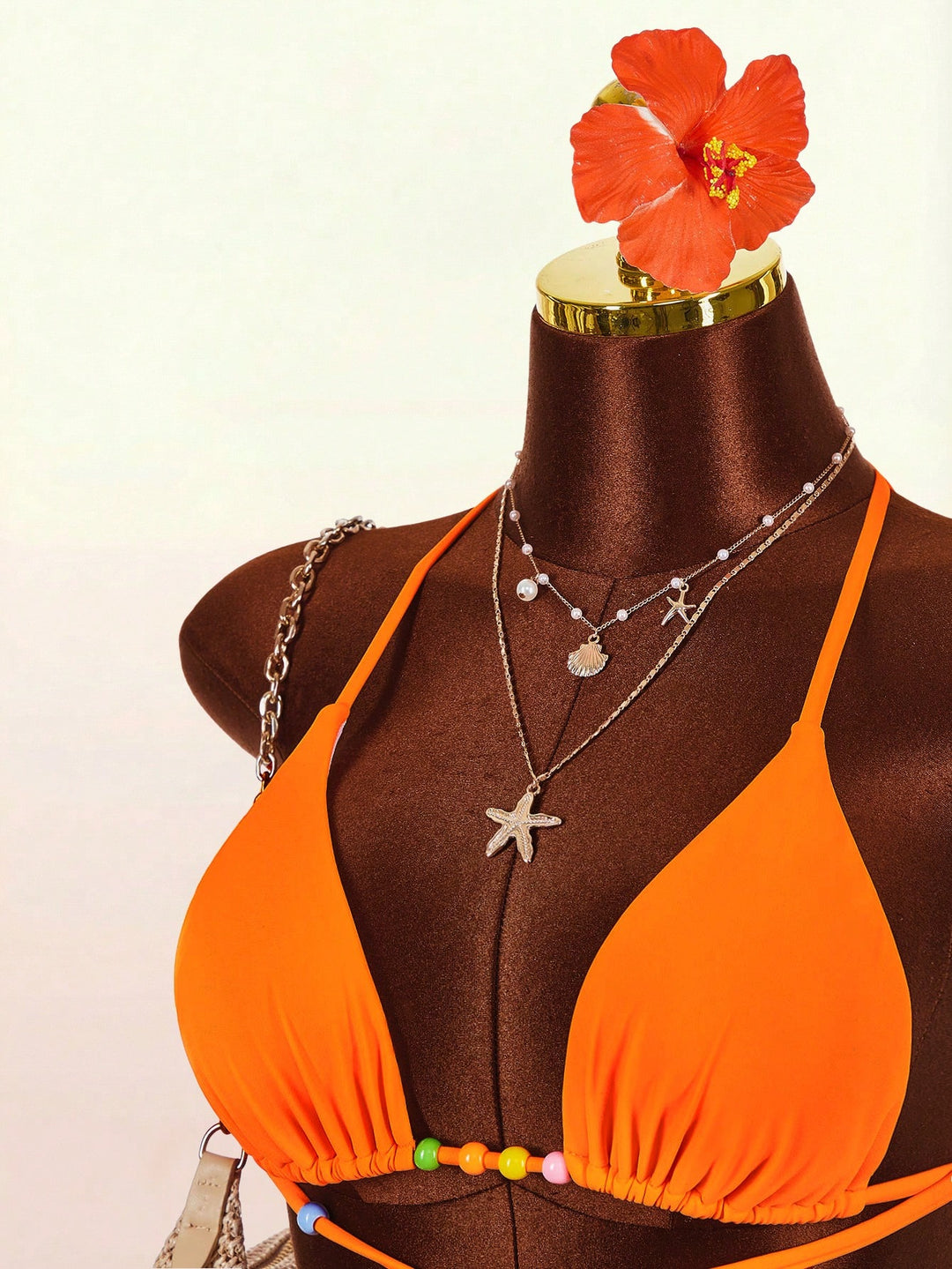 Set bikini SHEIN, portocaliu