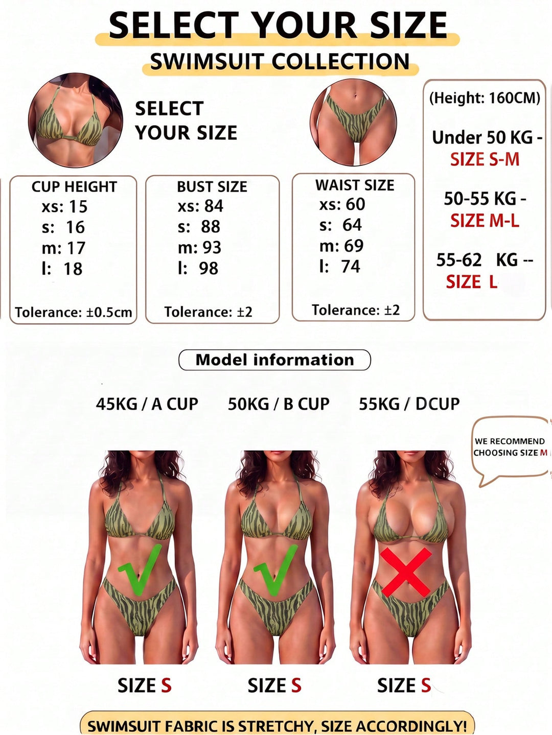 Set bikini SHEIN, verde