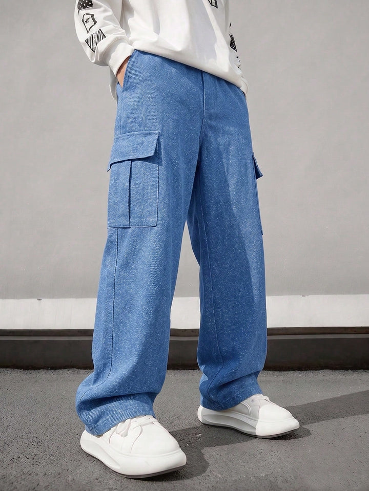 Pantaloni SHEIN, albastru