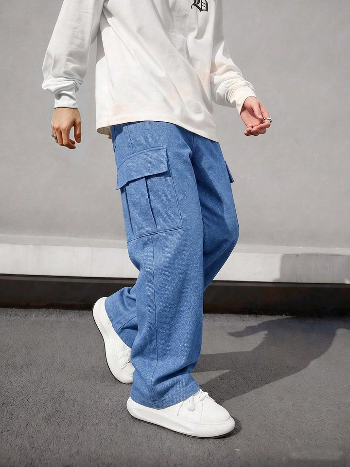 Pantaloni SHEIN, albastru