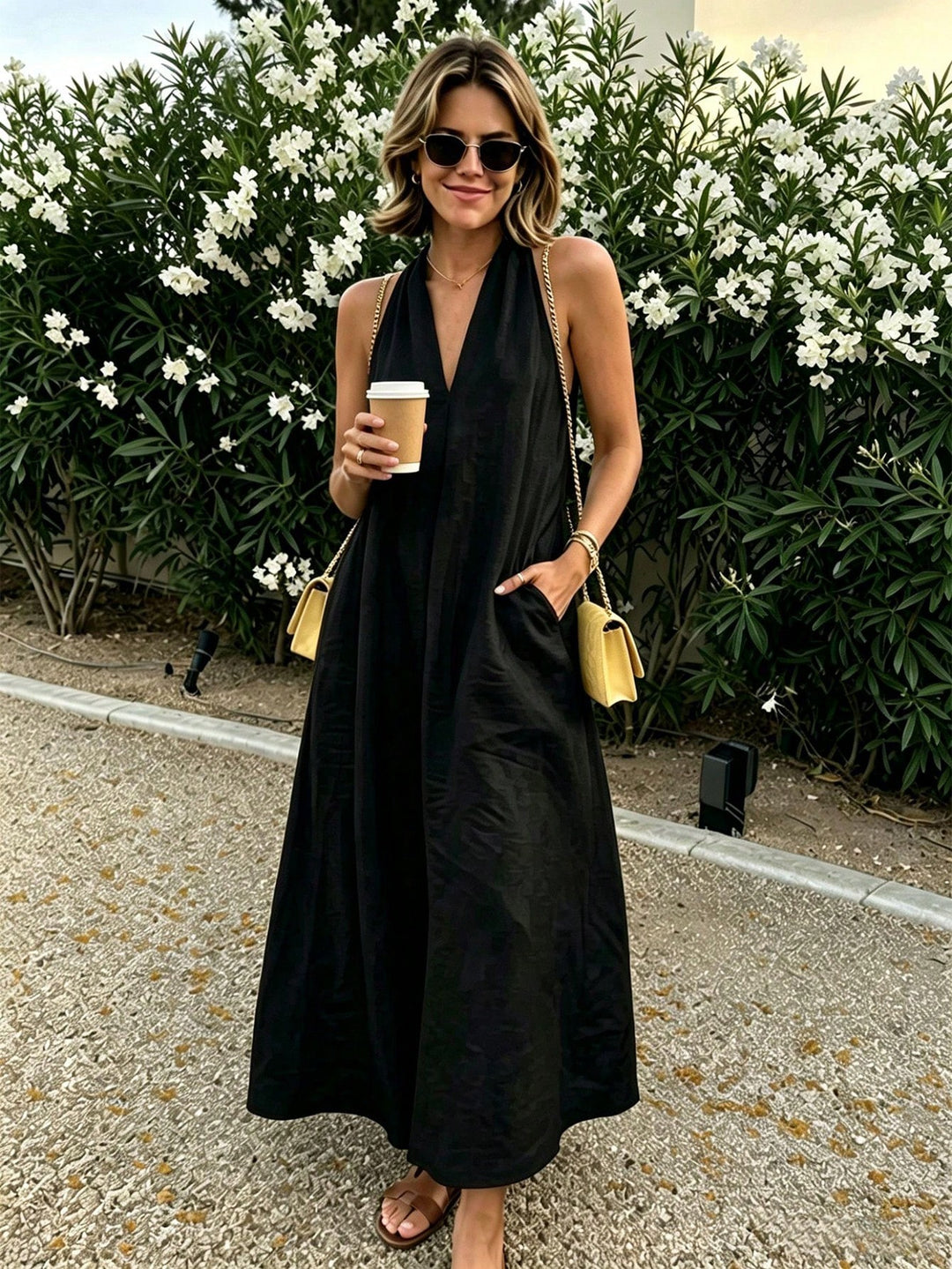 Rochie maxi SHEIN, negru
