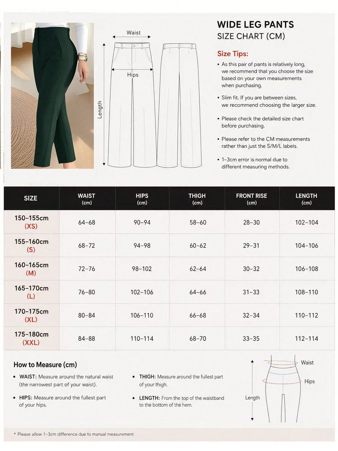 Pantaloni SHEIN, verde