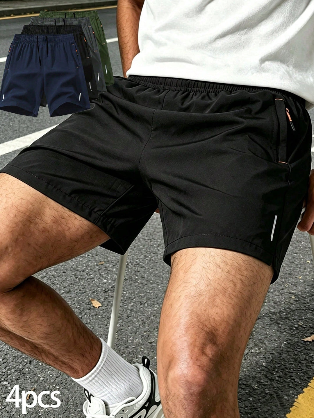 Pantaloni scurți SHEIN, auriu