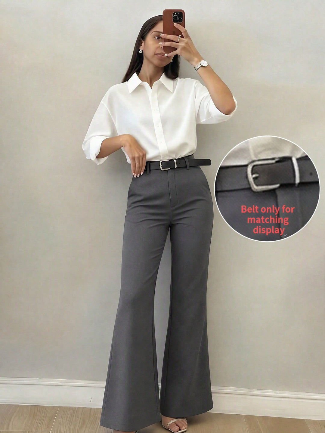 Pantaloni SHEIN, gri