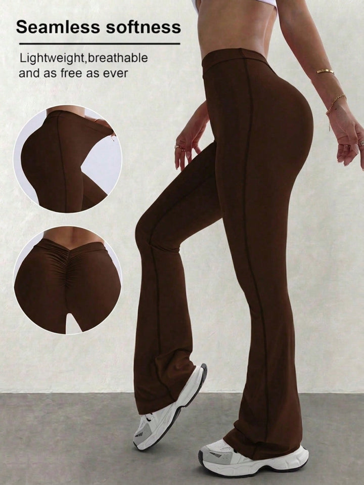 Pantaloni SHEIN, maro