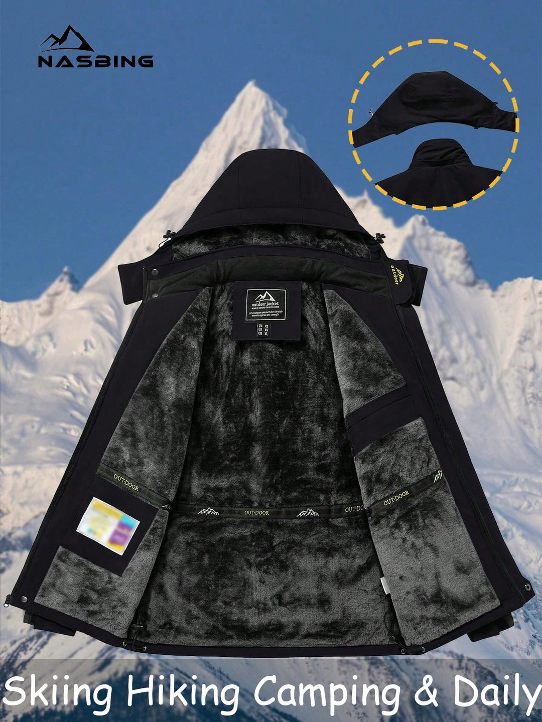 Geacă SHEIN, negru