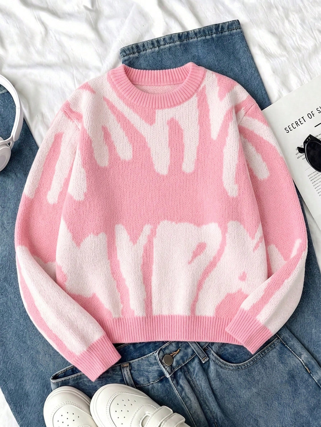 Pulover SHEIN, roz
