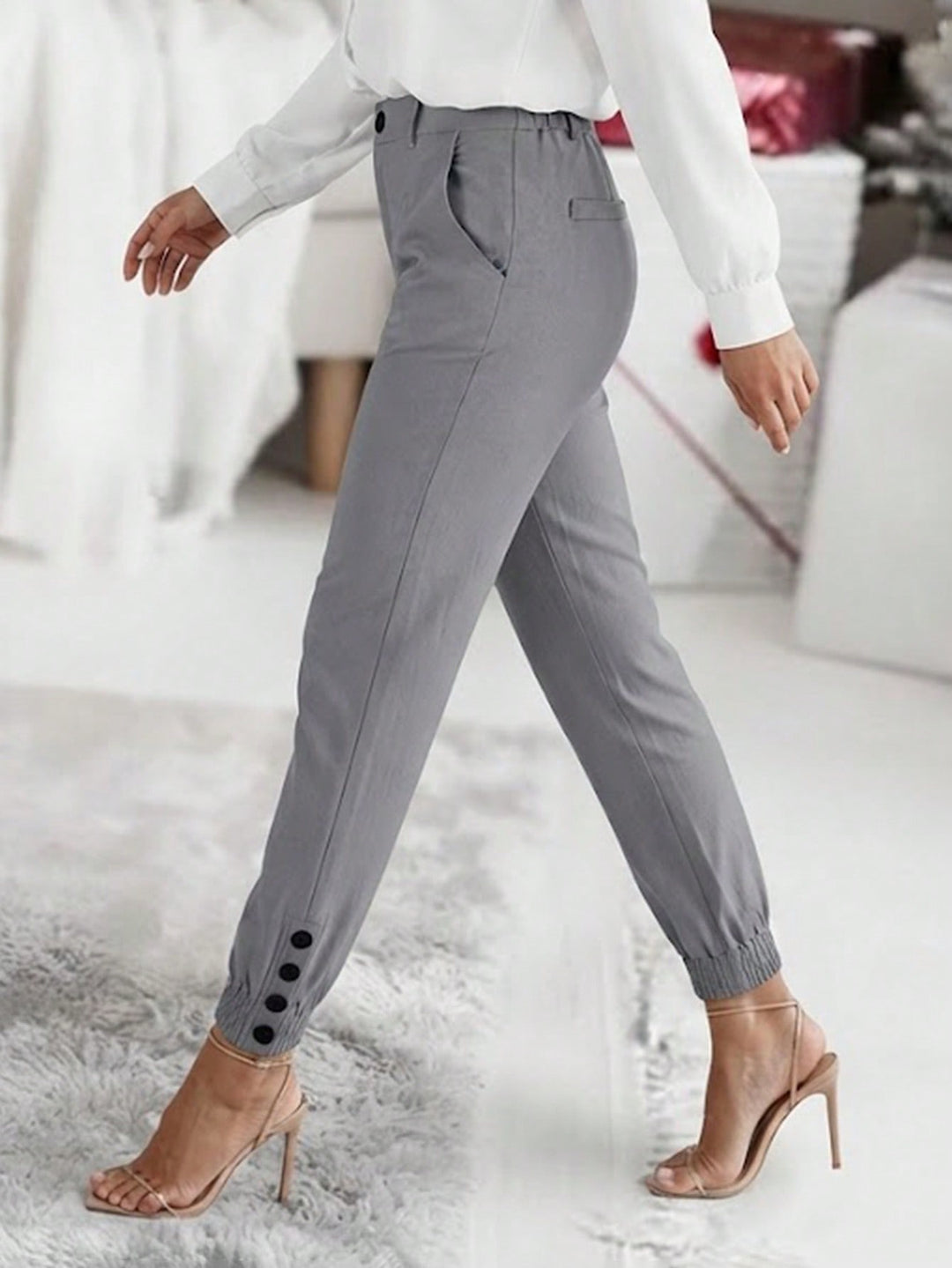 Pantaloni SHEIN, gri