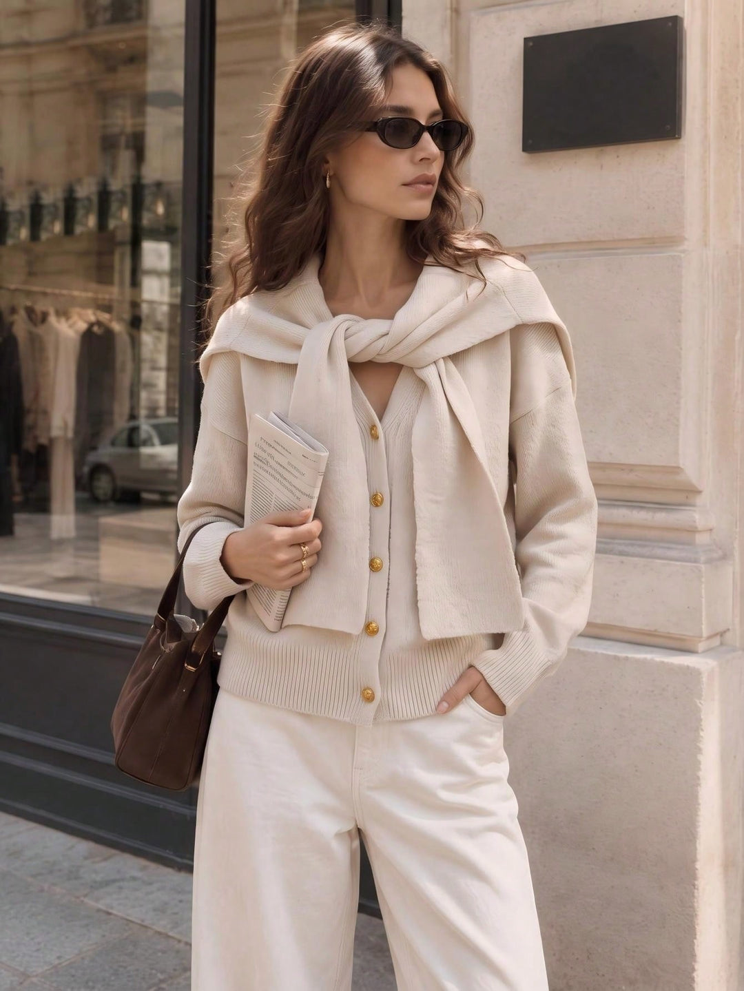 Cardigan SHEIN, bej