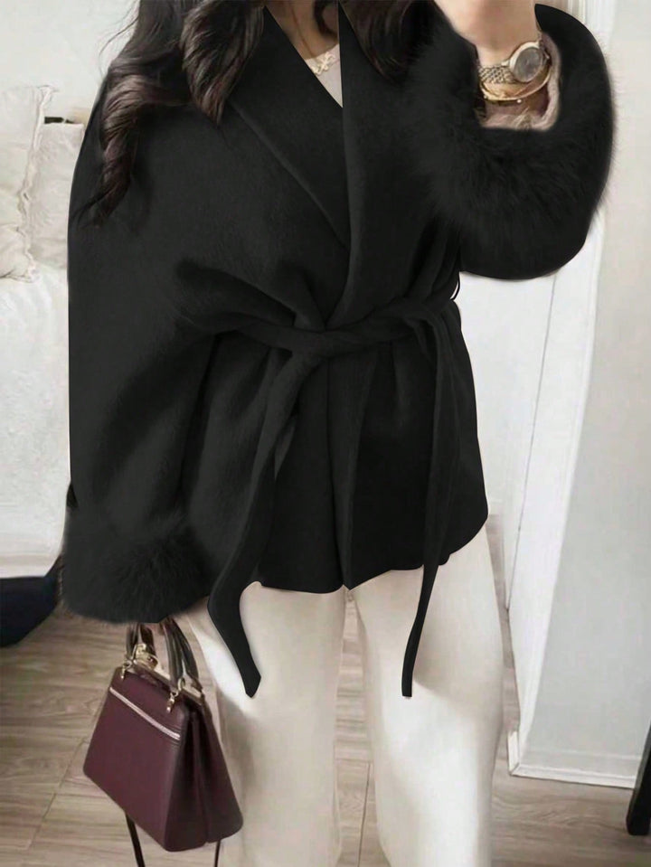 Palton scurt SHEIN, negru