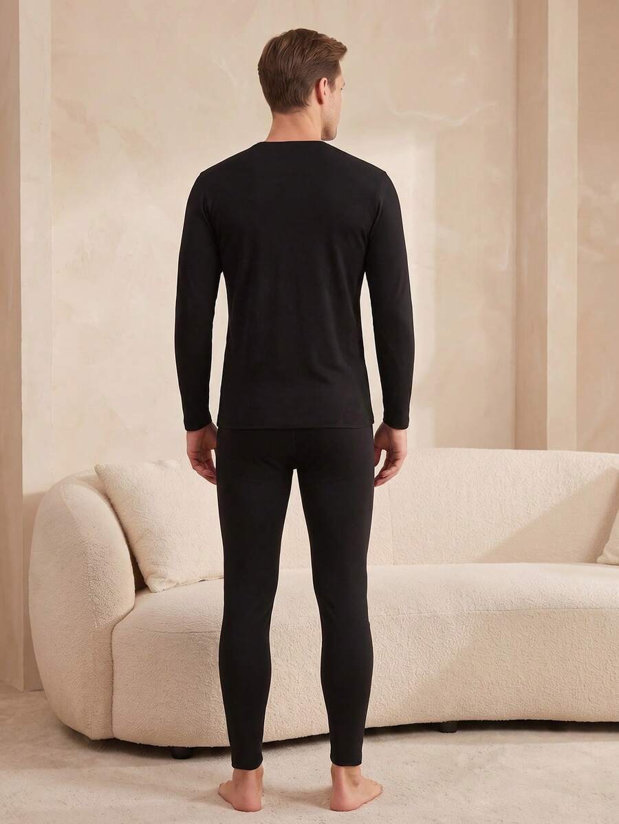 Compleu pijamale SHEIN, negru