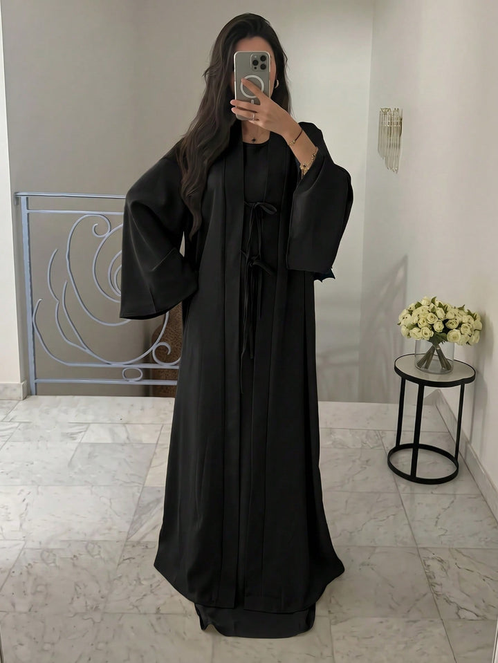 Set caftan și jalabiya SHEIN, negru