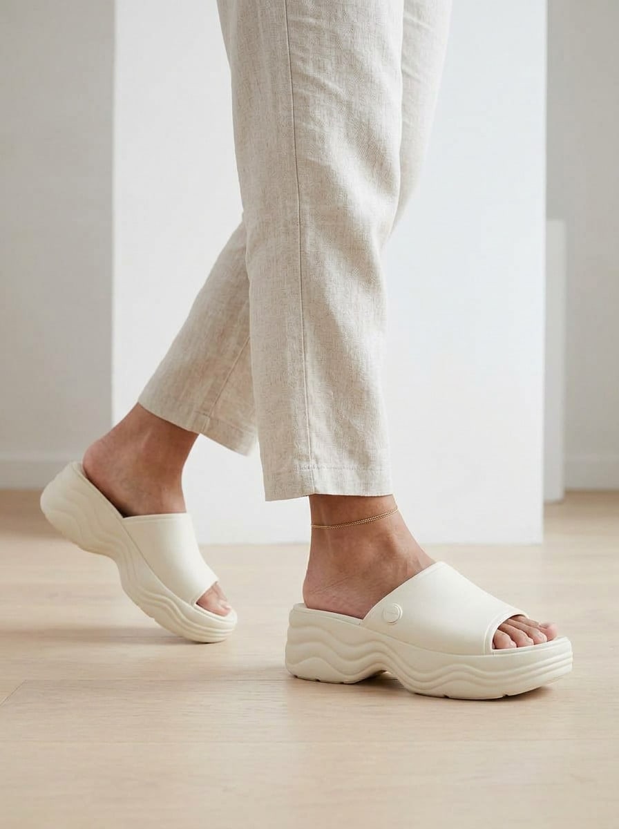 Papuc tip slide SHEIN, bej
