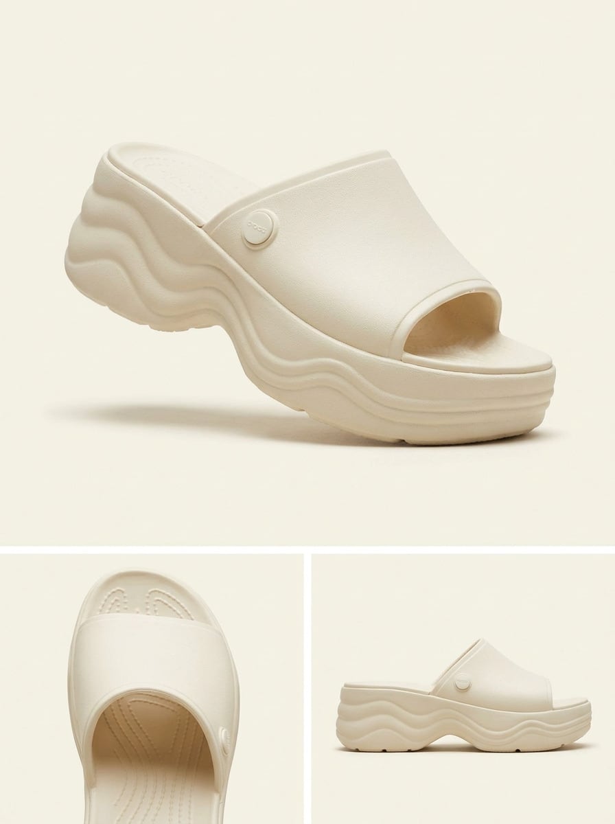 Papuc tip slide SHEIN, bej