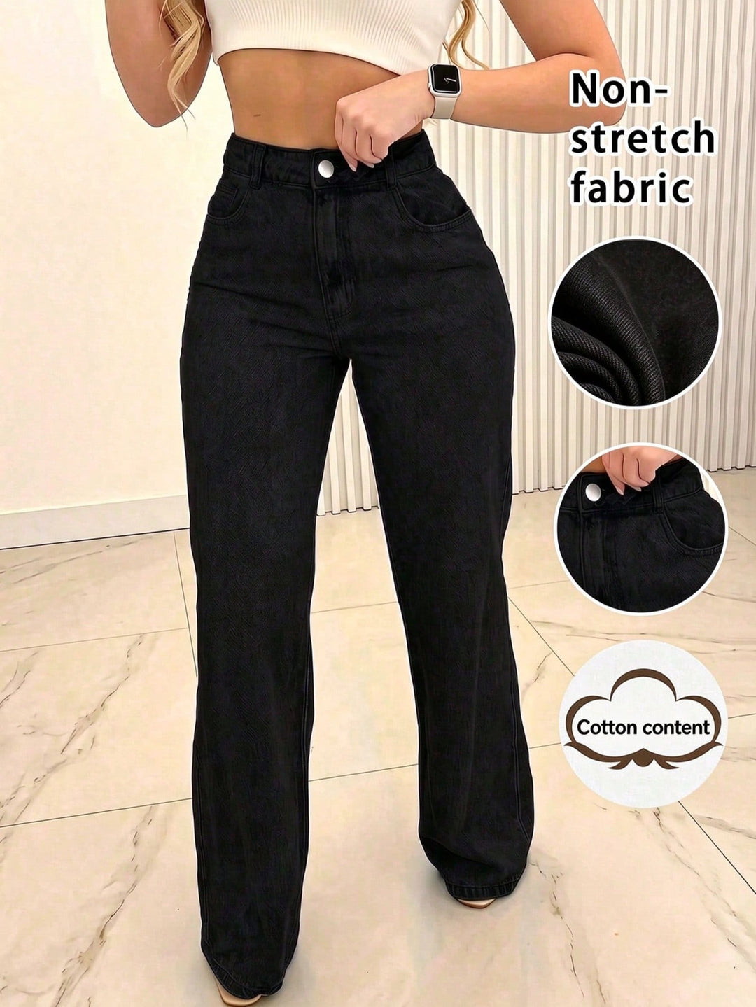 Jeans SHEIN, negru