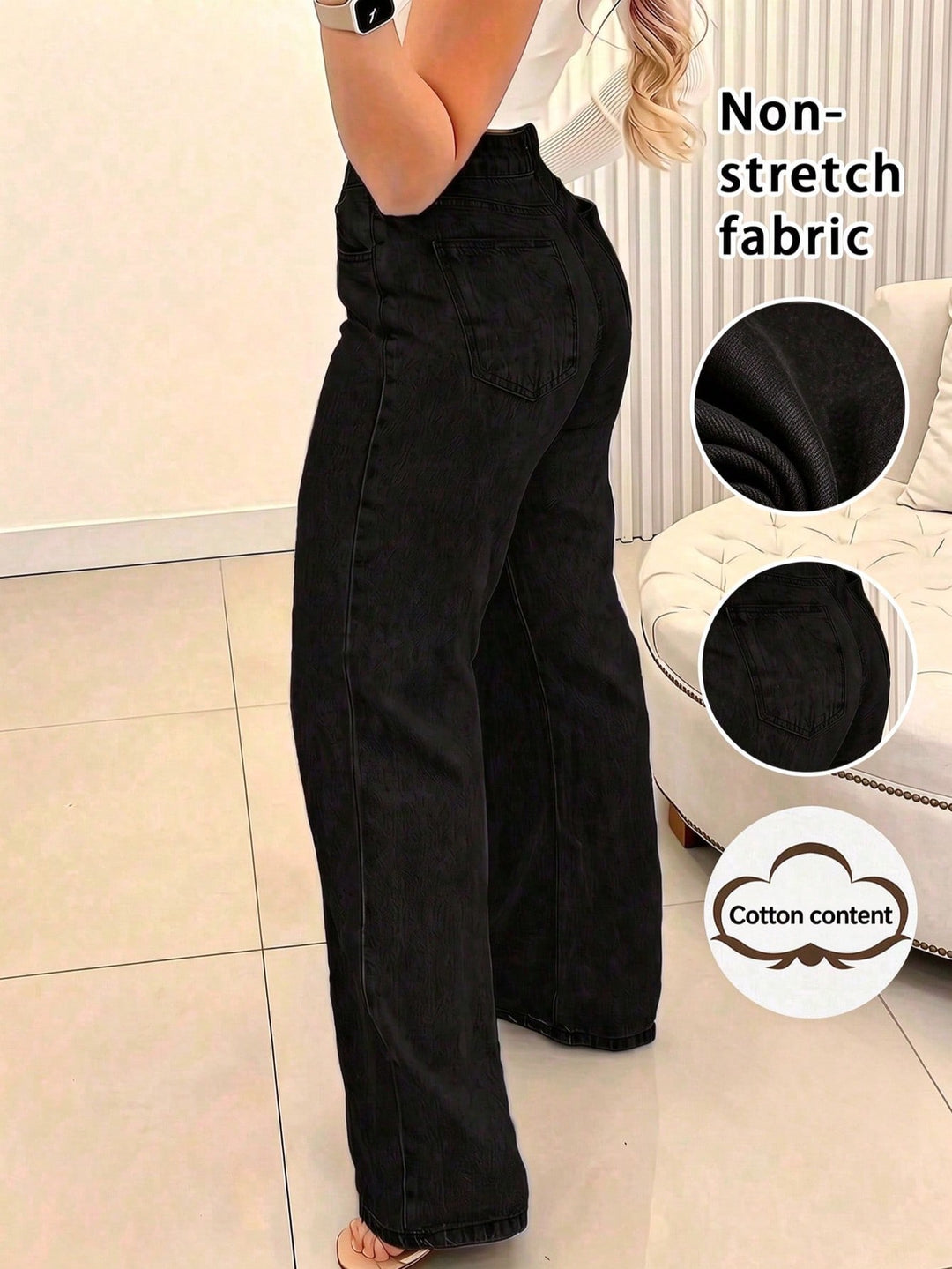 Jeans SHEIN, negru