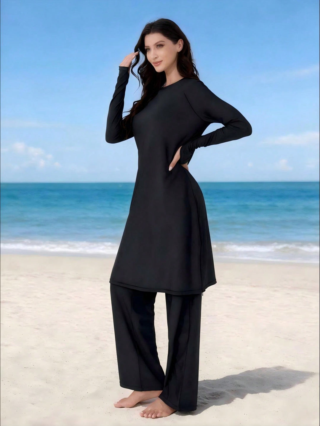 Costum de baie SHEIN, negru