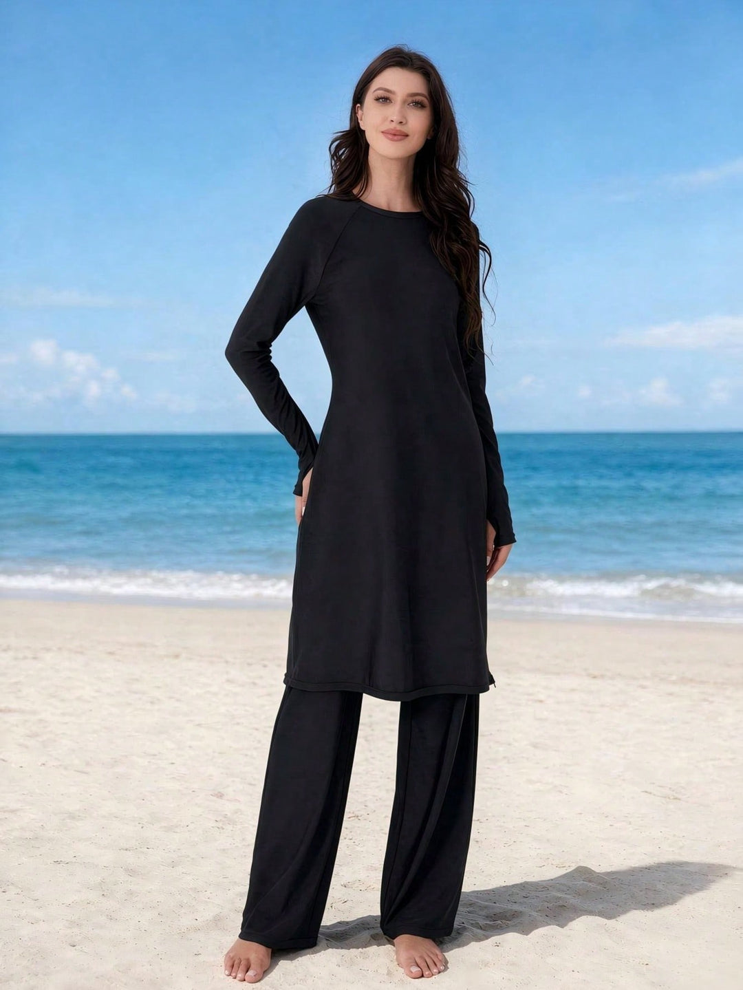 Costum de baie SHEIN, negru