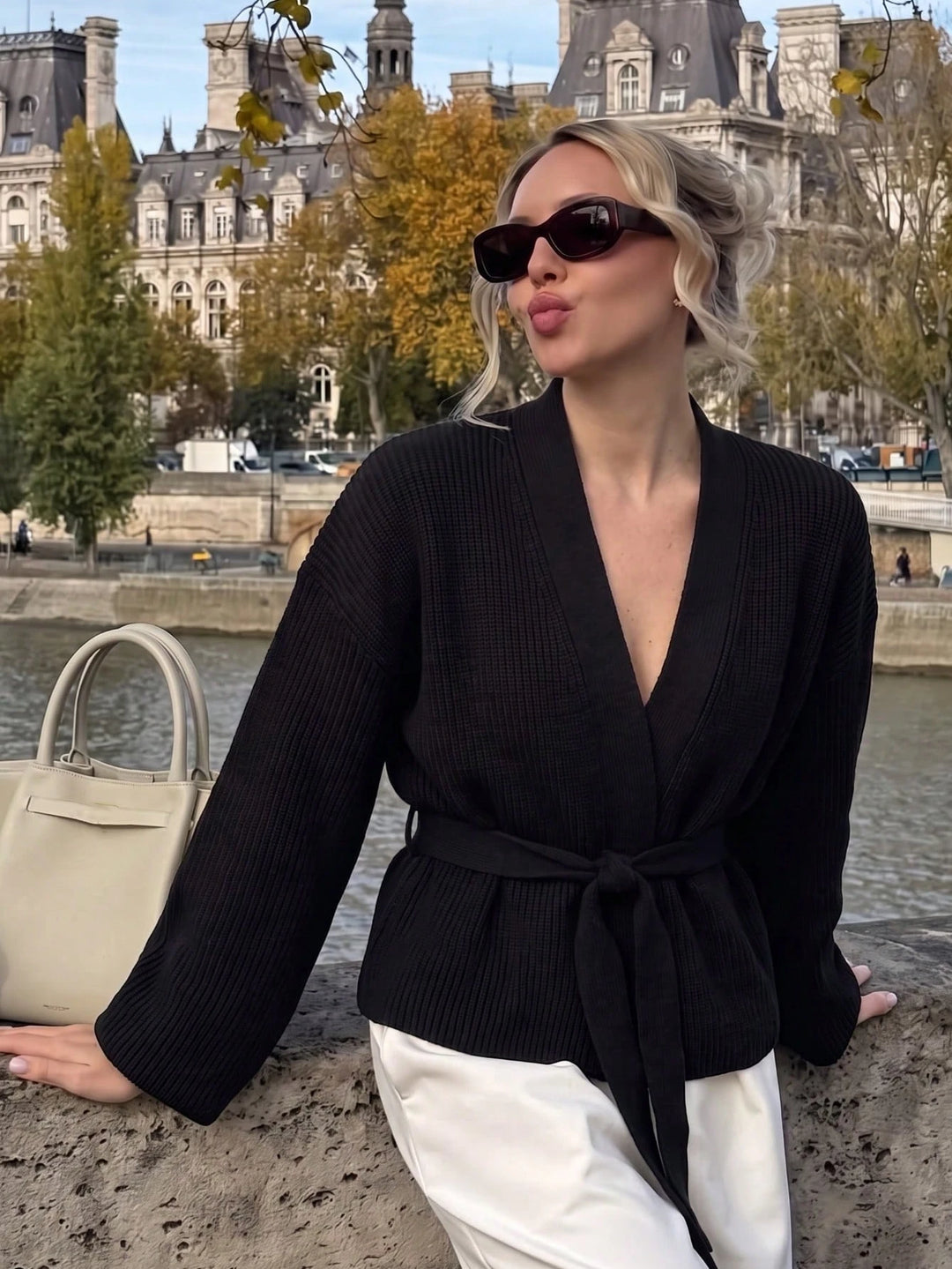 Cardigan SHEIN, negru
