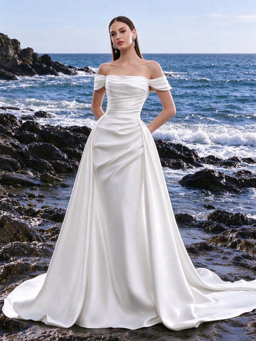 Rochie de ocazie și bridal SHEIN, alb