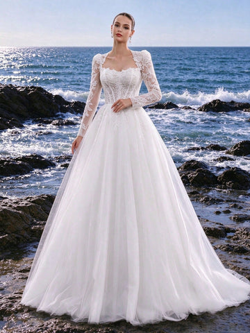 Rochie de ocazie și bridal  SHEIN, alb