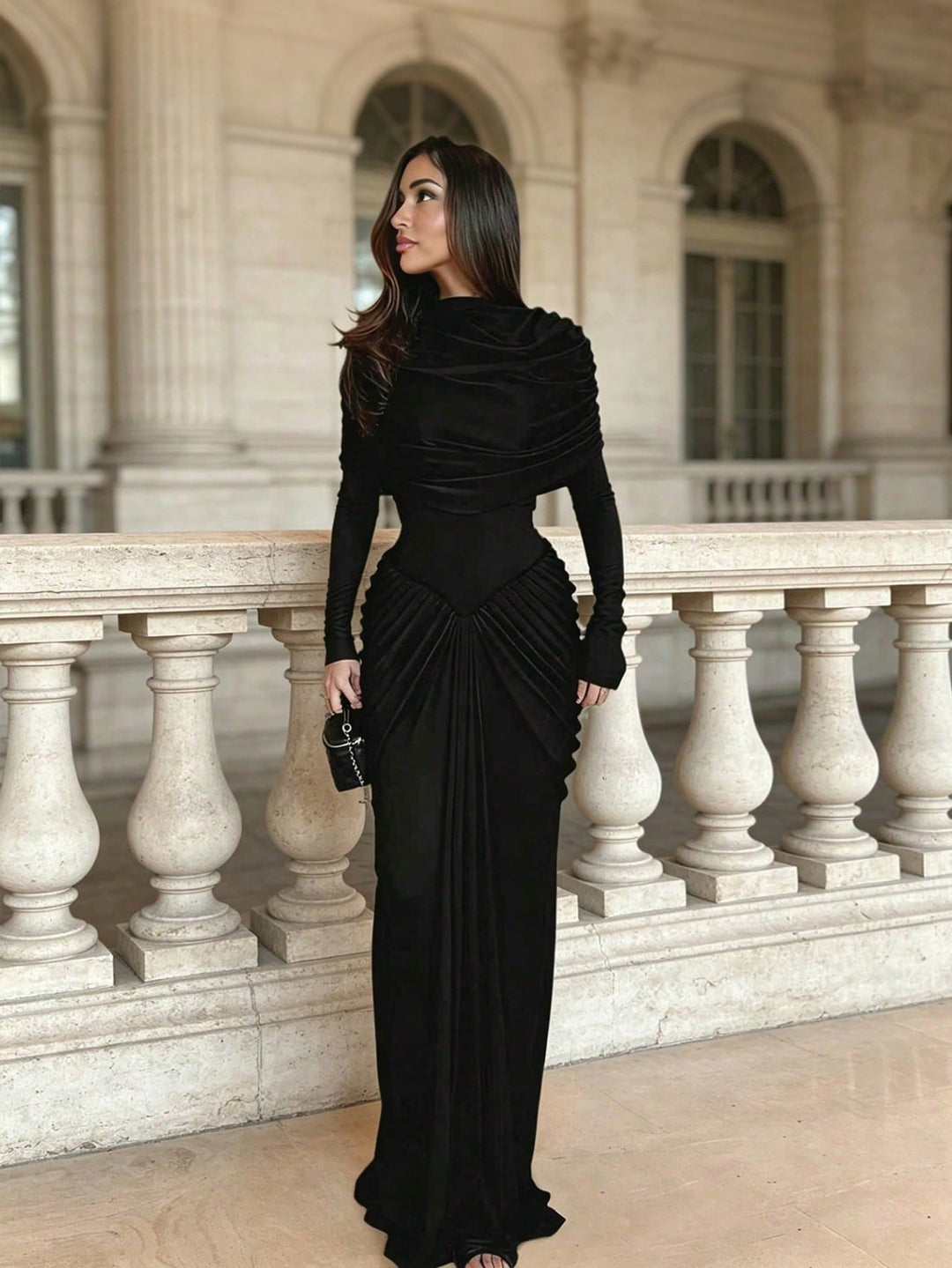 Rochie maxi SHEIN, negru