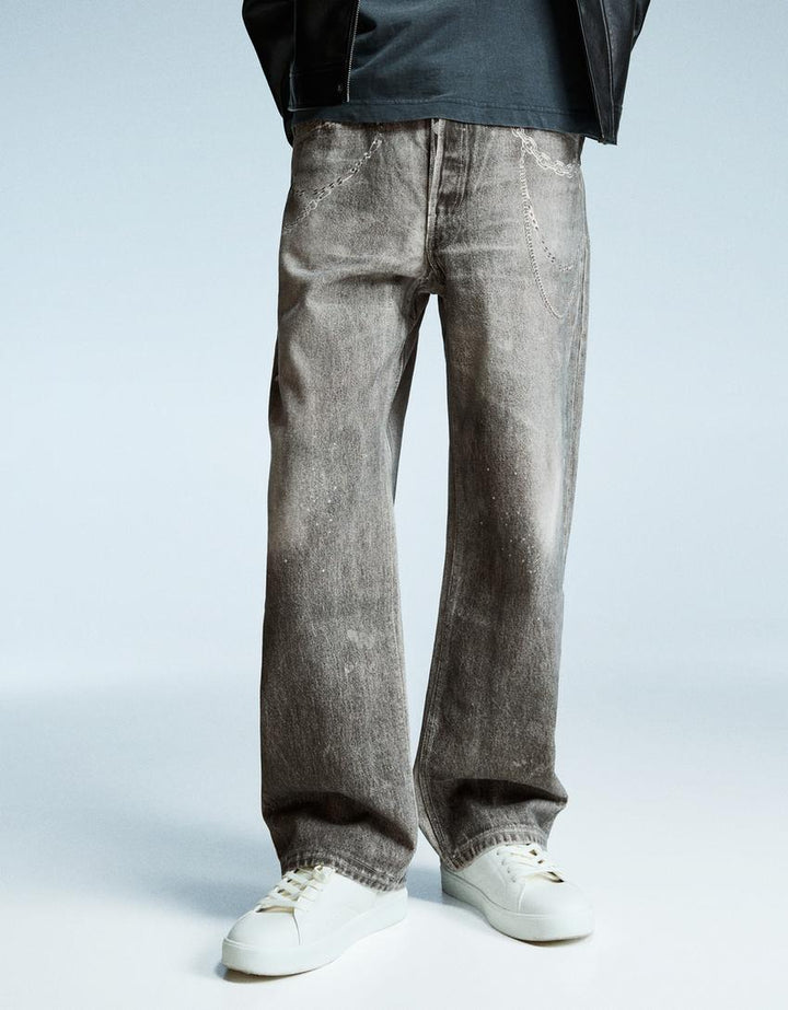 Farmer BERSHKA, szürke