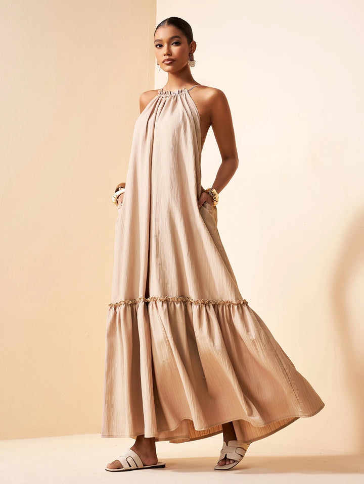 Rochie maxi SHEIN, maro