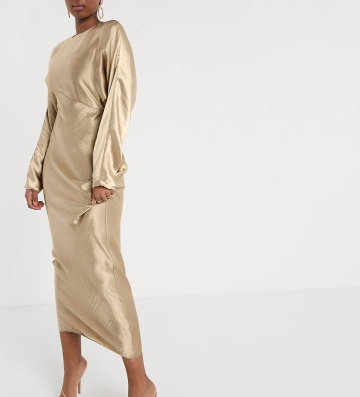 Rochie maxi Asos, bej