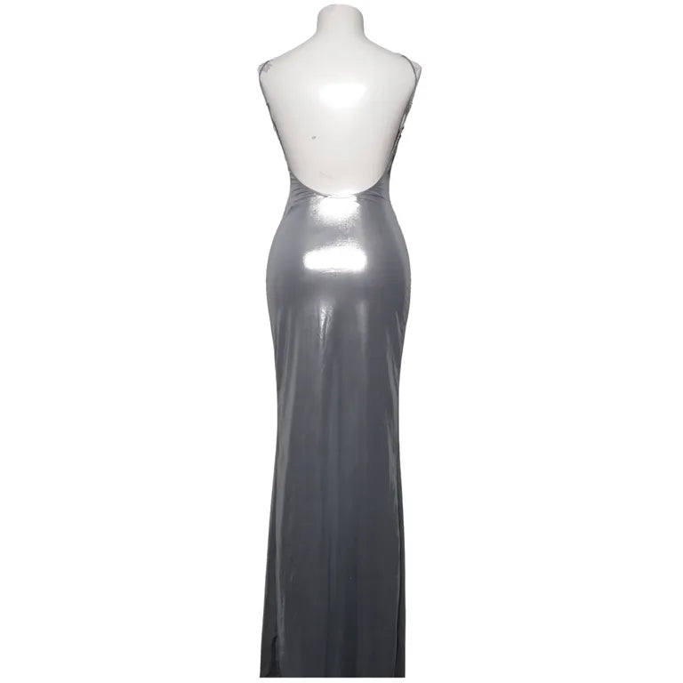 Rochie maxi BERSKA, argintiu