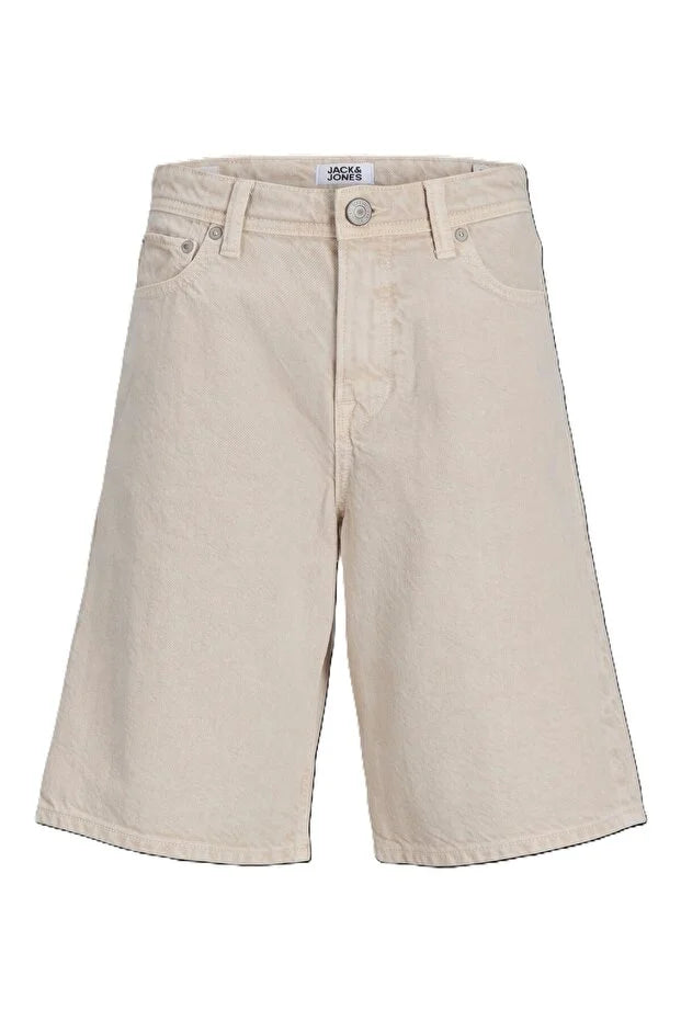JACK & JONES bézs farmer rövidnadrág
