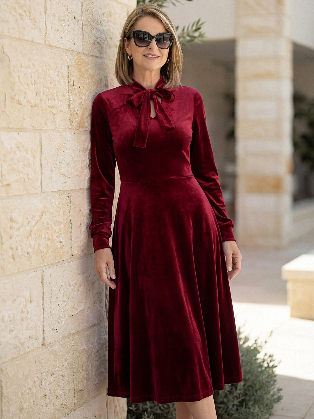 Rochie midi SHEIN, roșu